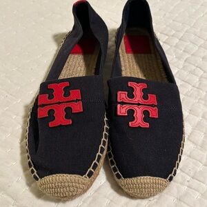 Tory Burch Navy Espadrilles Size 9